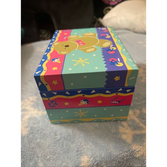 Vintage Sanrio Music Jewelry Box Tweedle Dee Dee Bear - Picture 3 of 10